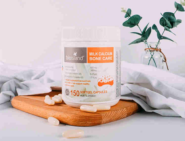 乳矿物盐(乳钙)市场应用:bioisland成人乳矿物盐维D钙片胶囊