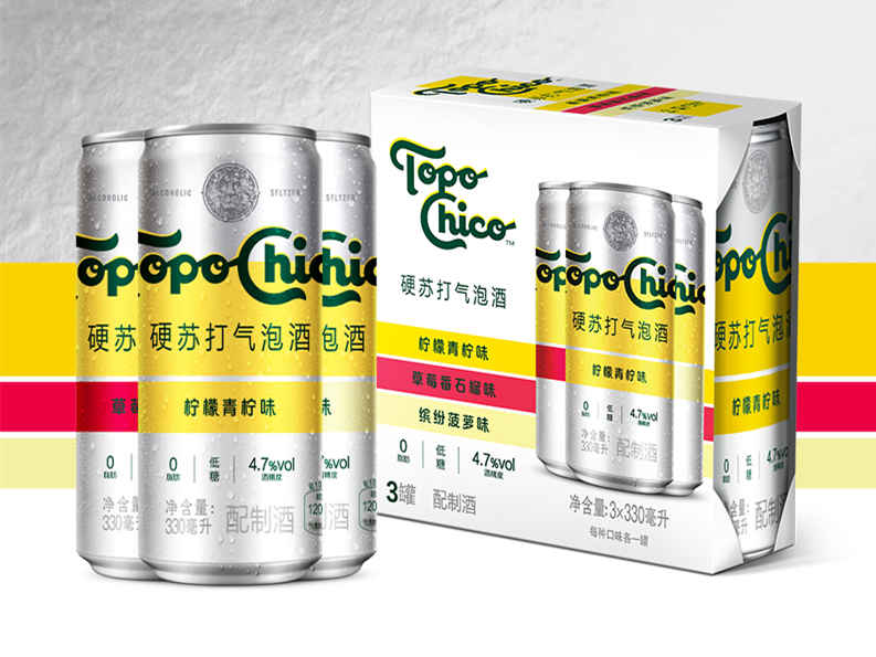可口可乐推出托帕客硬苏打气泡酒,进军新品类