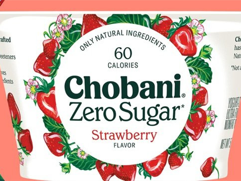 Chobani零糖上新：香草、混合浆果、草莓和蓝莓口味