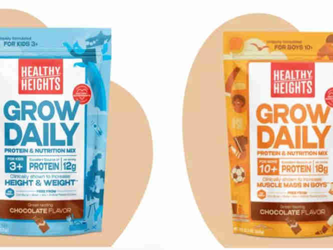 Healthy Heights推出了蛋白质奶昔饮料,有助于增加儿童的生长速度