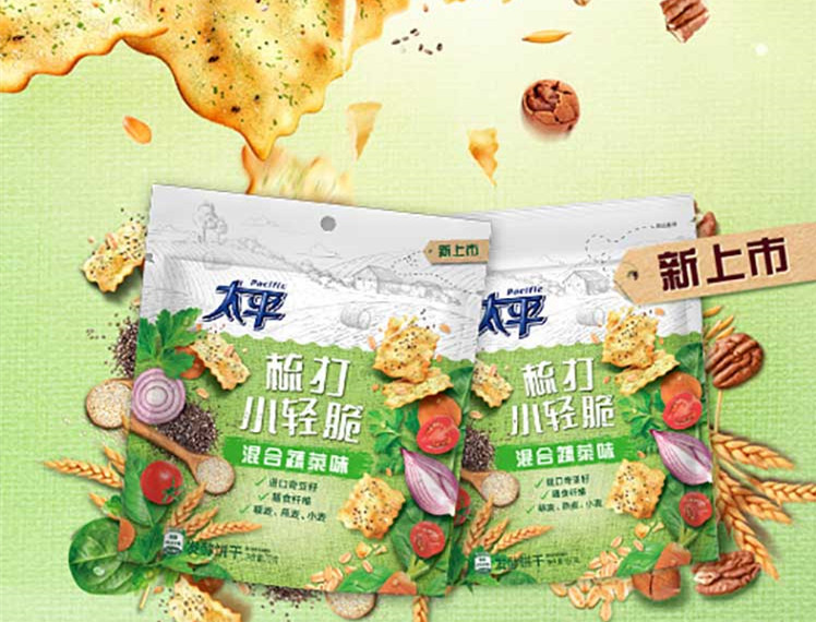 菊粉市场应用：太平梳打 小轻脆 咸味苏打饼干