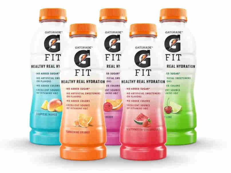 佳得乐推出新的健身产品:Gatorade Fit，不添加糖,没有人工香料、甜味剂