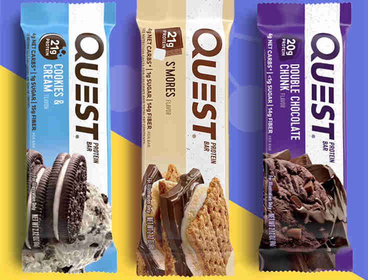 浓缩乳清蛋白 市场应用：Quest 美国分离乳清蛋白棒 健身运动能量棒