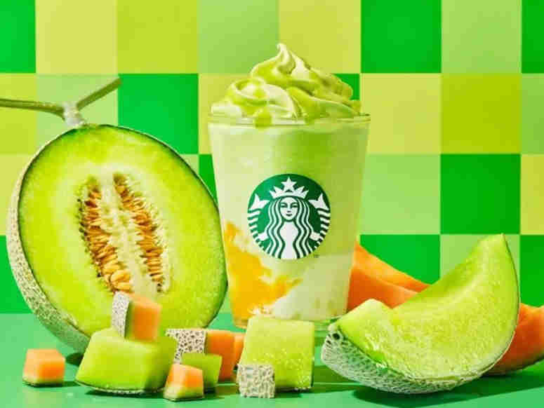 日本星巴克上新The MELON of MELON 星冰乐,吸引爱好者们纷纷迅速打卡发表食评