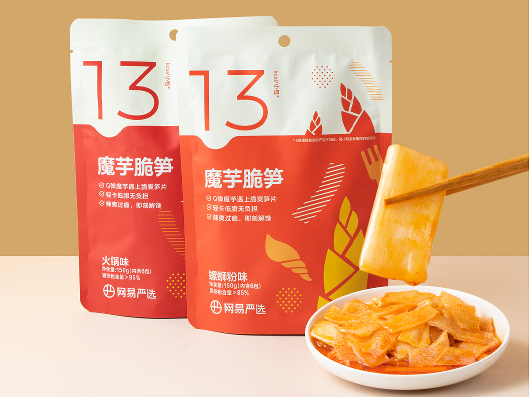 网易严选推出新品:“魔芋脆笋”,每包热量仅约13大卡,低脂解馋少负担