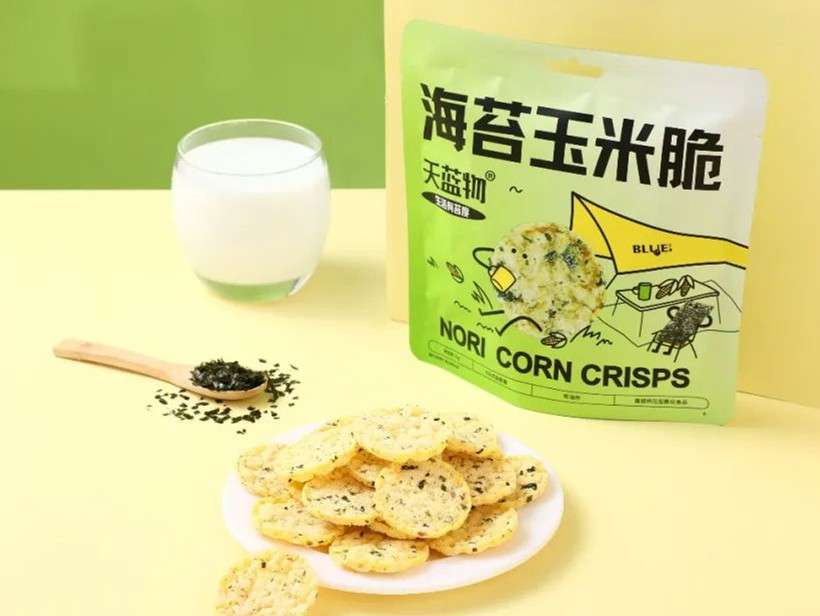 天蓝物上新海苔玉米脆,0反式脂肪酸,让美味更加无负担