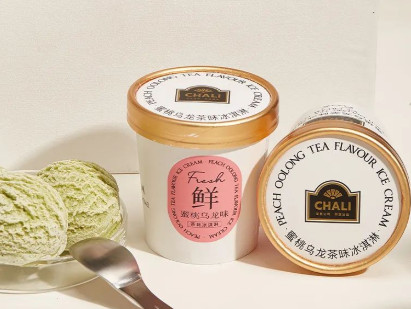 CHALI茶里 上新品:杯装茶味冰激凌,蜜桃乌龙味和大红袍味现已上市