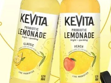 百事旗下发酵饮料品牌KeVita推出气泡益生菌柠檬水,含经典味和桃子味