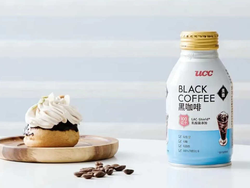 UCC 上新品:悠诗诗无糖黑咖啡·添加乳酸菌咖啡饮料,0糖0脂、不含香精