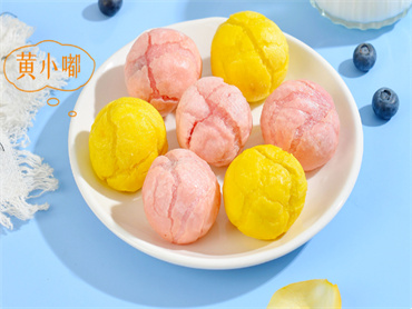 千味央厨 上新品:黄小嘟炸麻薯、粉小泡炸麻薯,休闲百搭,可应用于多种场景