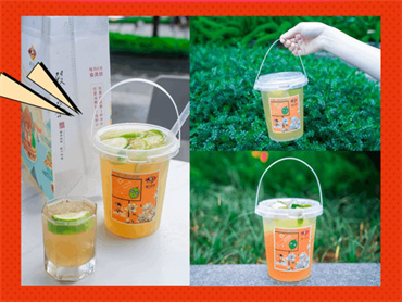 酷暑烦闷,桶来解闷!殿下的茶上新品:一桶山茶仙柠茶、山茶花·琉璃桶包装