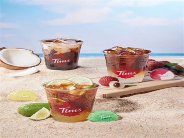 Tims 上新品:荔枝气泡冷萃、爆打柠檬冷萃,兼具独特柠檬香和甘醇咖啡香,口感冰爽