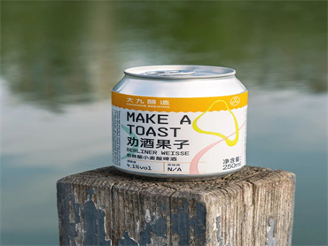 大九酿造 上新品:劝酒果子柏林酸小麦酸啤酒,口感酸甜细腻