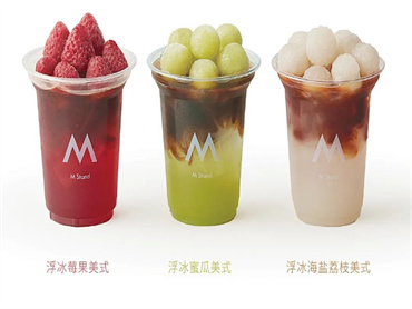 M Stand 上新品:浮冰莓果美式、浮冰蜜瓜美式、浮冰海盐荔枝美式、拿铁巴斯克、海盐青提雪糕