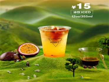 Manner Coffee 上新品:百香果气泡美式,淡雅花香与清甜果香融合,口感香甜丝滑