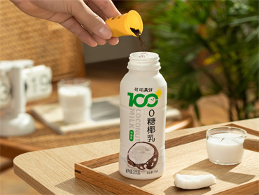 可可满分上新PET瓶装的无糖椰乳,椰香浓郁无“腹”担