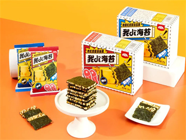 界界乐上新我dī海苔奶酪海苔脆,舌尖鲜香,口口酥脆