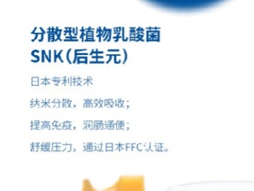 【第26届中国国际焙烤展览会】分散型植物乳酸菌SNK(后生元)