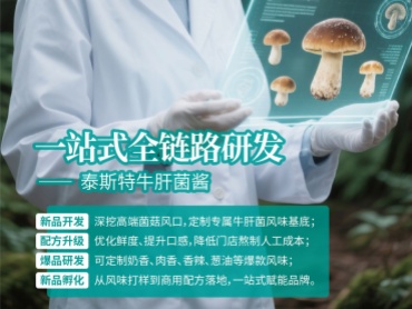 泰斯特牛肝菌酱|一站式全链路研发